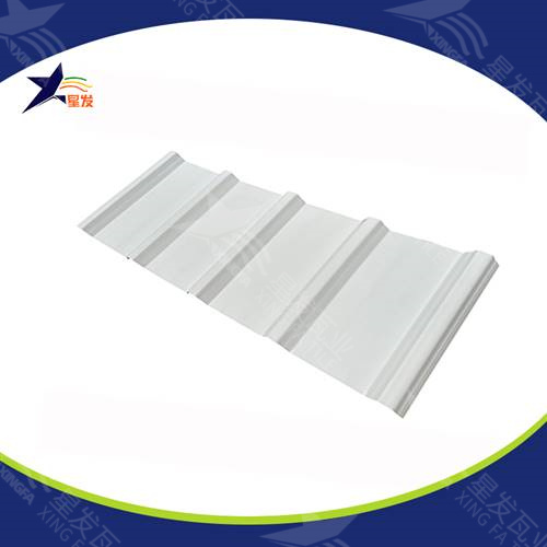 1075型白色高波形塑钢瓦 厂房屋顶用PVC瓦塑料瓦安装固定快捷且寿命更久 PVC瓦厂家直供