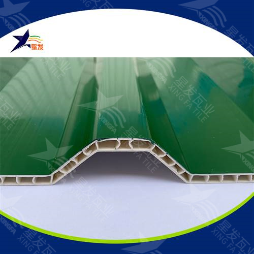  白色10mm厚pvc中空板隔热瓦温室养殖大棚用 仓库厂房波浪型pvc屋面彩瓦 pc阳光板瓦生产厂家